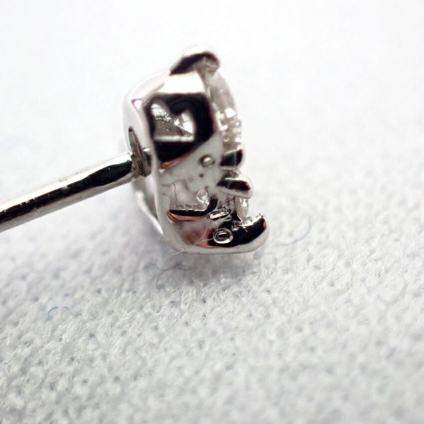 【新品】PT900 ダイヤモンド ハート ピアス 0.1ct、0.1ct[i2-3］