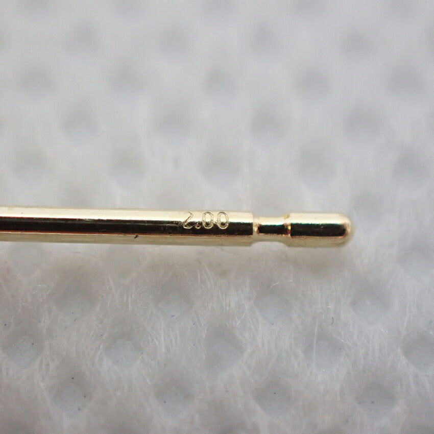 【新品】K18YG シトリン ピアス[i3-2]
