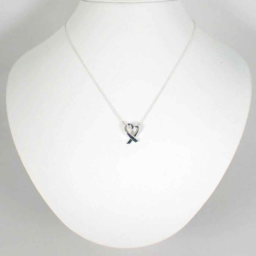 【中古】TIFFANY/ティファニー 925 ラビングハート ペンダント/ネックレス/j10-9