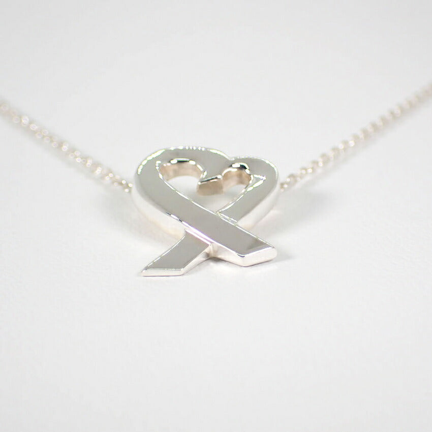 【中古】TIFFANY/ティファニー 925 ラビングハート ペンダント/ネックレス/j10-9