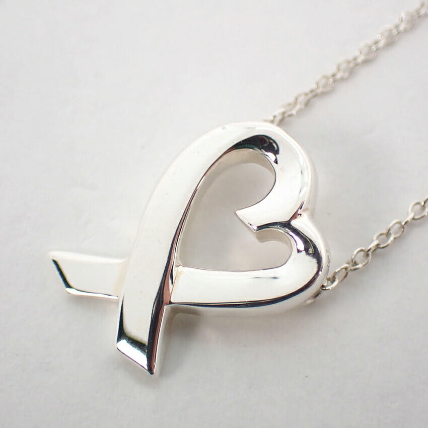 【中古】TIFFANY/ティファニー 925 ラビングハート ペンダント/ネックレス/j10-9
