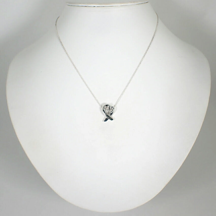 【中古】TIFFANY/ティファニー 925 ラビングハート ペンダント/ネックレス/j100-4