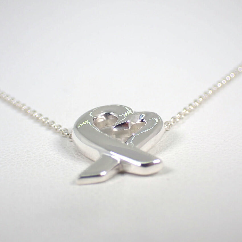 【中古】TIFFANY/ティファニー 925 ラビングハート ペンダント/ネックレス/j100-4