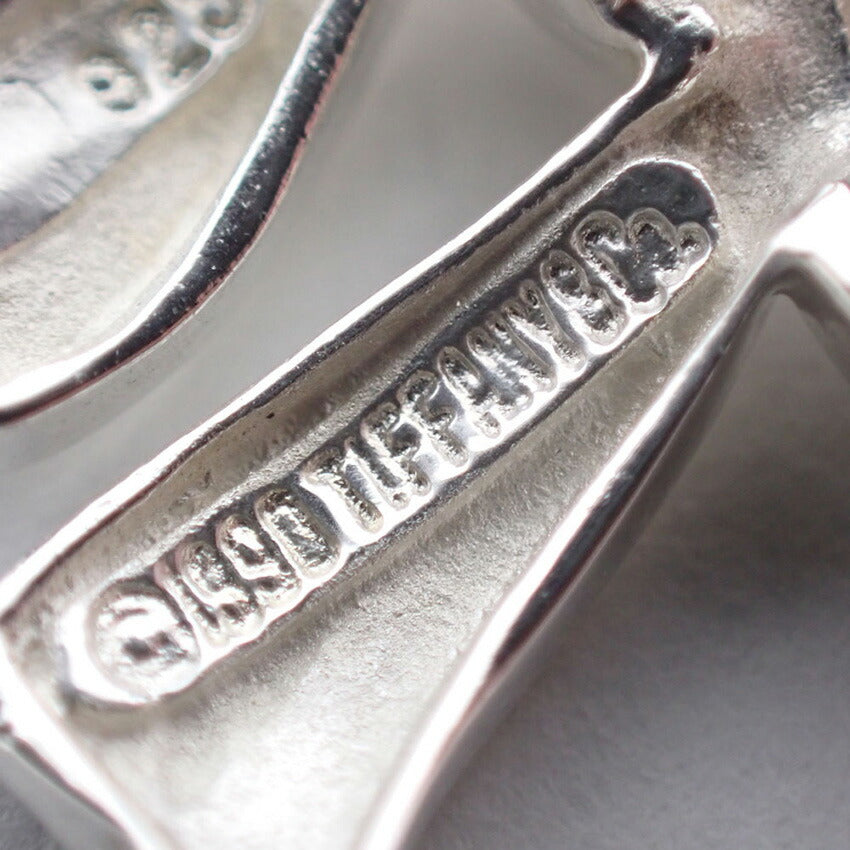 【中古】TIFFANY/ティファニー 925 リボン ペンダント/ネックレス/j100-8