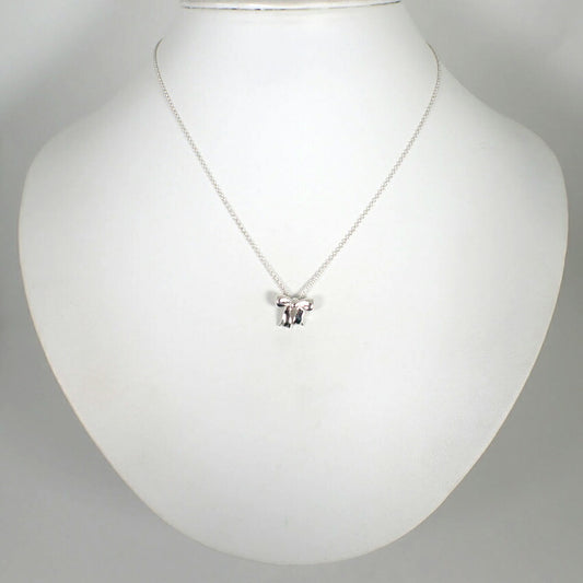 【中古】TIFFANY/ティファニー 925 リボン ペンダント/ネックレス/j101-5