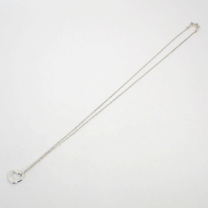 【中古】TIFFANY/ティファニー 925 オープンハート ペンダント/ネックレス/j101-6