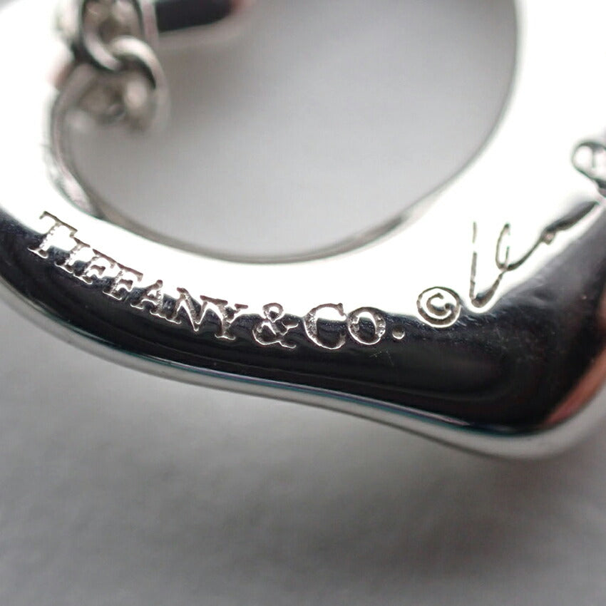 【中古】TIFFANY/ティファニー 925 オープンハート ペンダント/ネックレス/j101-6