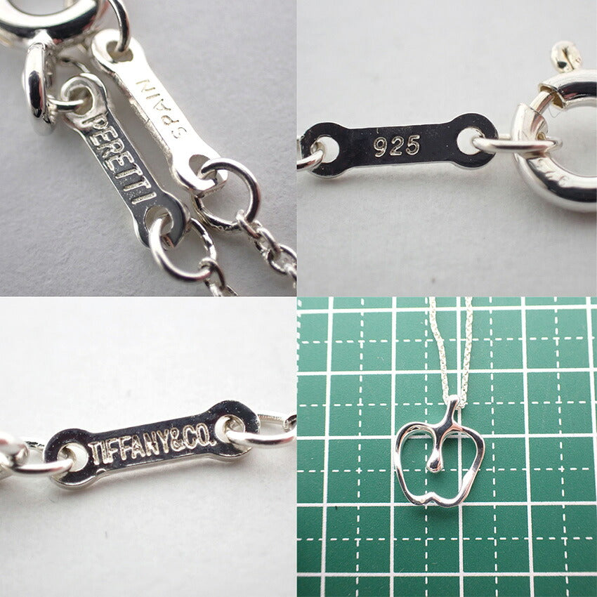 【中古】TIFFANY/ティファニー 925 アップル ペンダント/ネックレス/j106-3