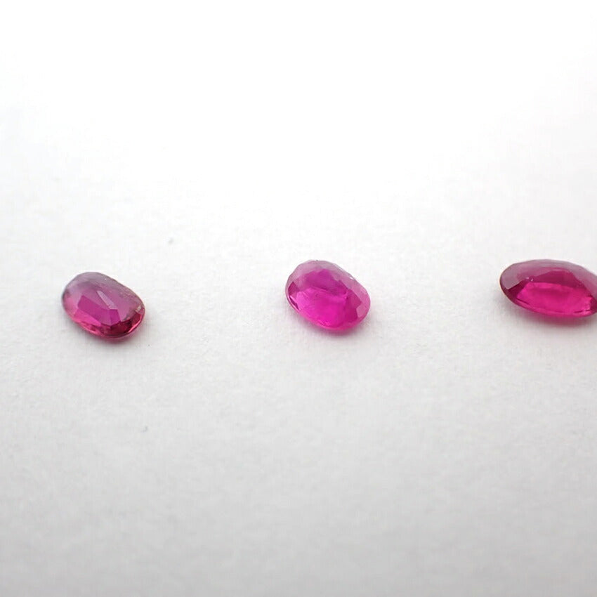天然ルビー/ルース/5PC/1.32ct/鑑定済//j108-23