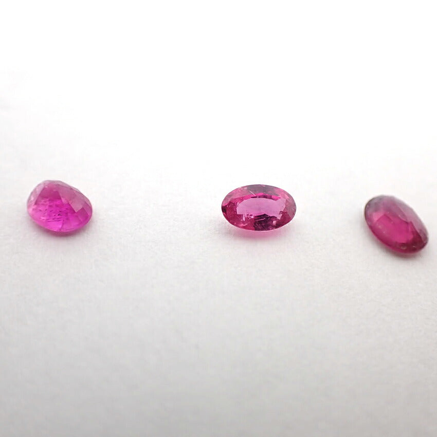 天然ルビー/ルース/5PC/1.664ct/鑑定済//j108-24