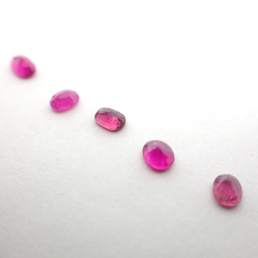天然ルビー/ルース/5PC/1.435ct/鑑定済//j108-25