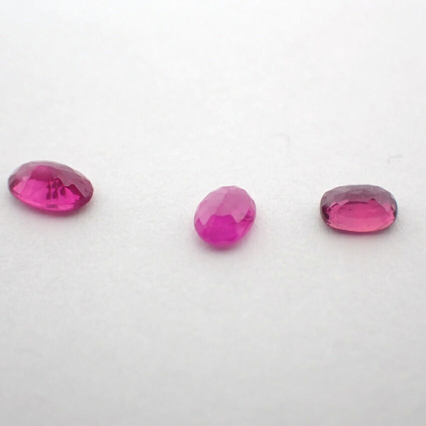 天然ルビー/ルース/5PC/1.435ct/鑑定済//j108-25