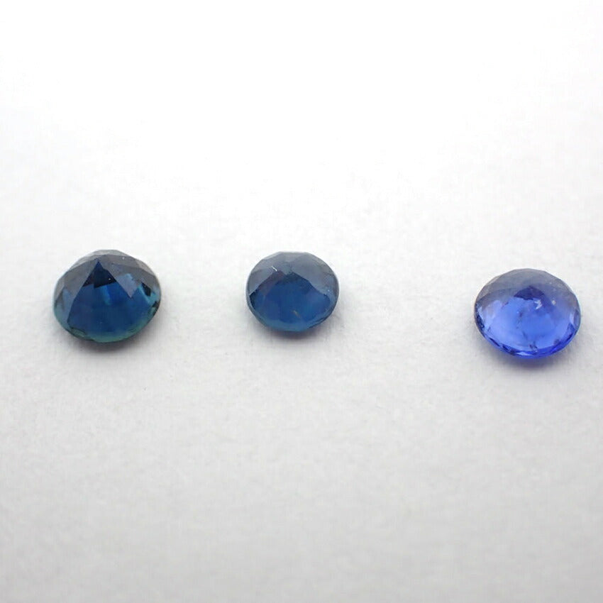 天然サファイヤ/ルース/5PC/1.336ct/鑑定済//j108-27
