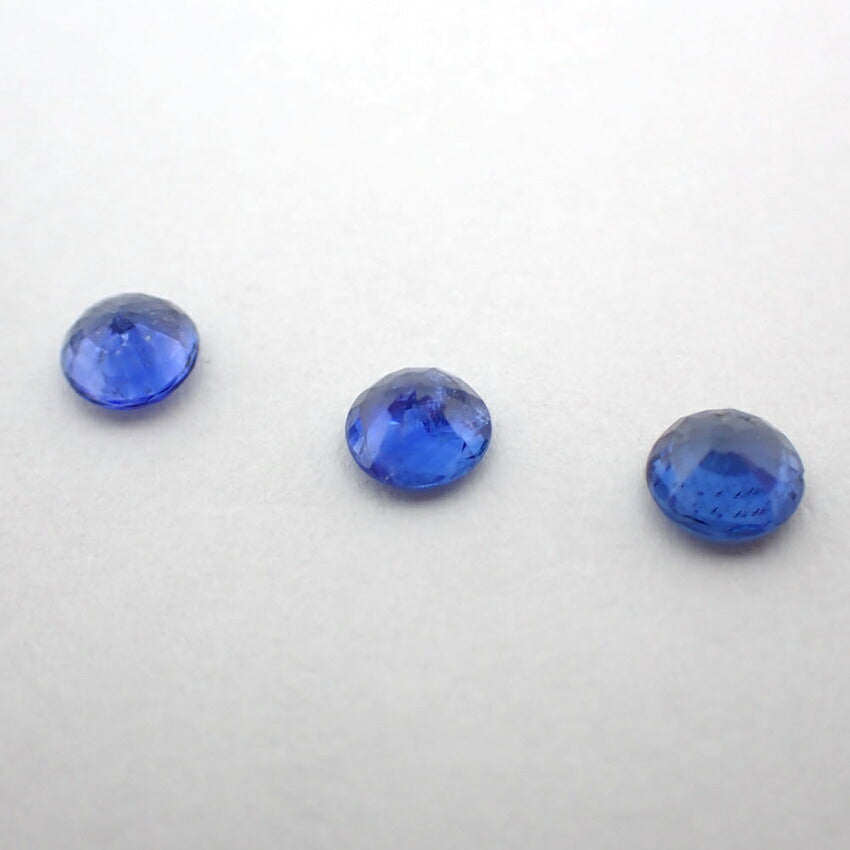 天然サファイヤ/ルース/5PC/1.336ct/鑑定済//j108-27