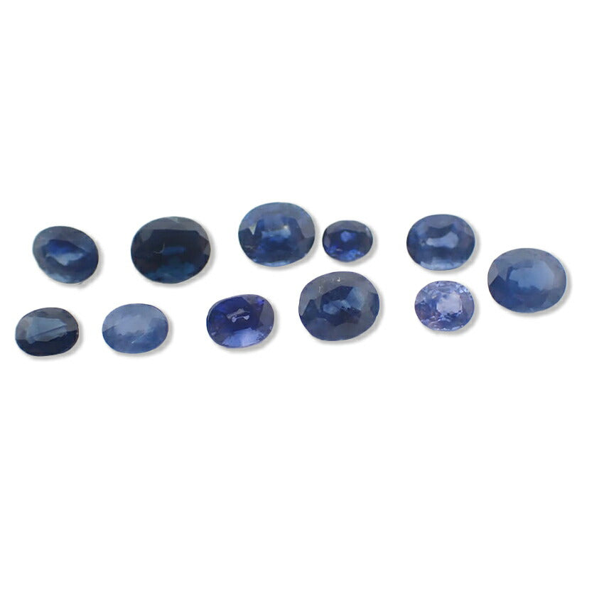 天然サファイヤ/ルース/11PC/3.97ct/鑑定済//j108-29