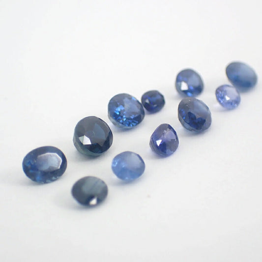 天然サファイヤ/ルース/11PC/3.97ct/鑑定済//j108-29