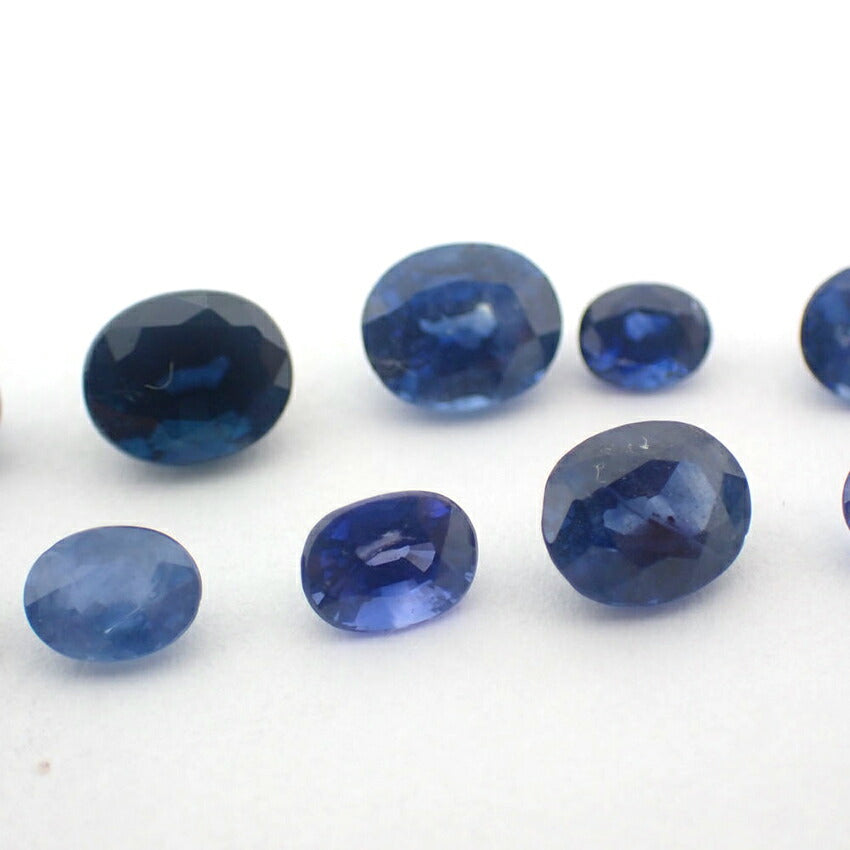 天然サファイヤ/ルース/11PC/3.97ct/鑑定済//j108-29