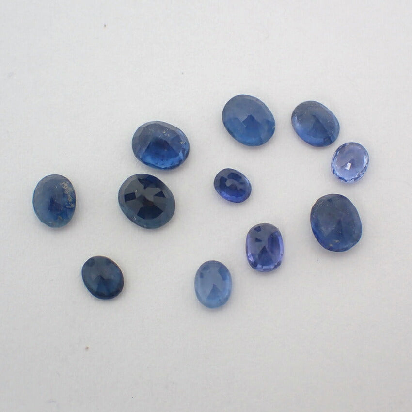 天然サファイヤ/ルース/11PC/3.97ct/鑑定済//j108-29