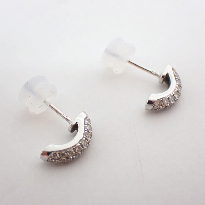 【中古】K18 ダイヤモンド ピアス/j109-1