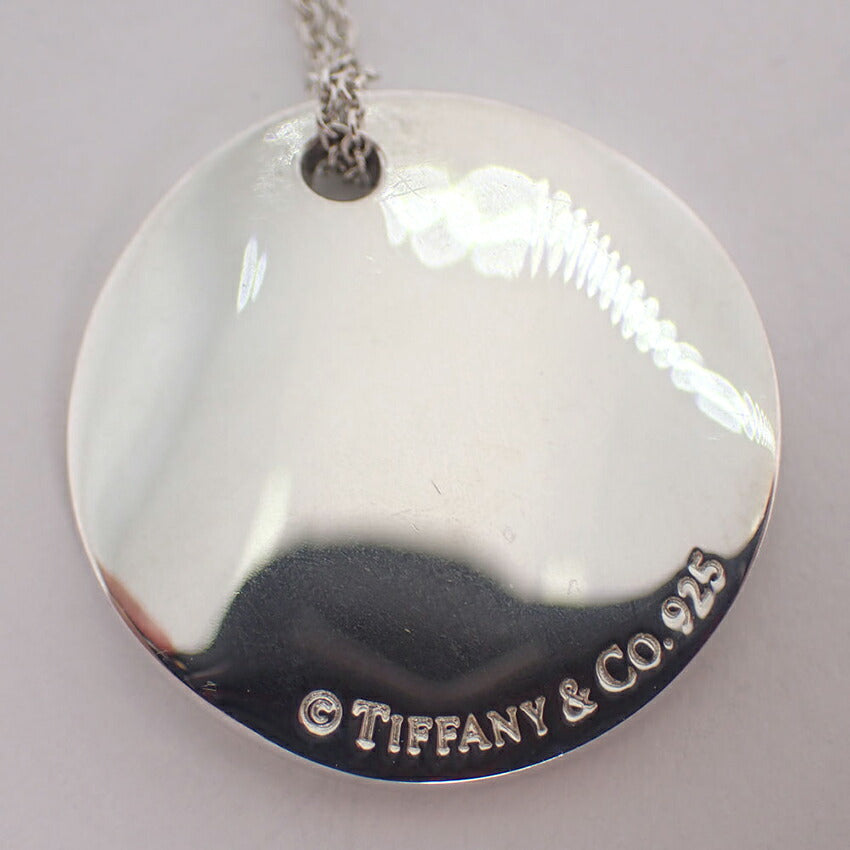【中古】TIFFANY/ティファニー 925 ノーツ ラウンド ペンダント/ネックレス/j109-9