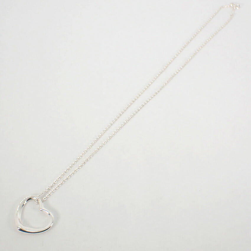 【中古】TIFFANY/ティファニー 925 オープンハート ペンダント/ネックレス/j11-3