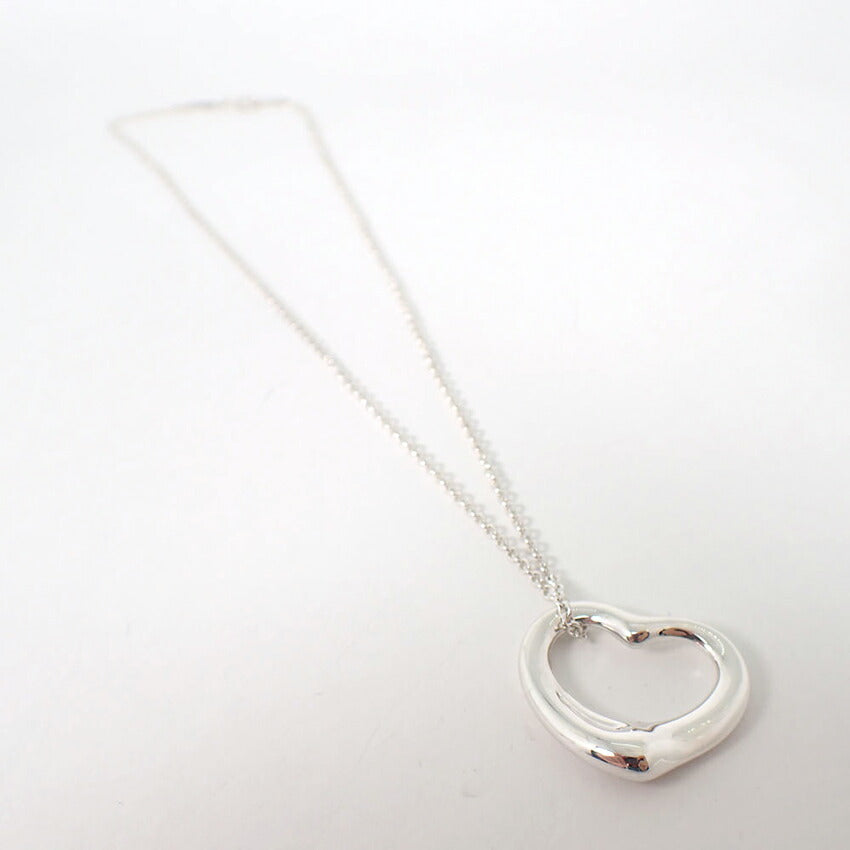 【中古】TIFFANY/ティファニー 925 オープンハート ペンダント/ネックレス/j111-82