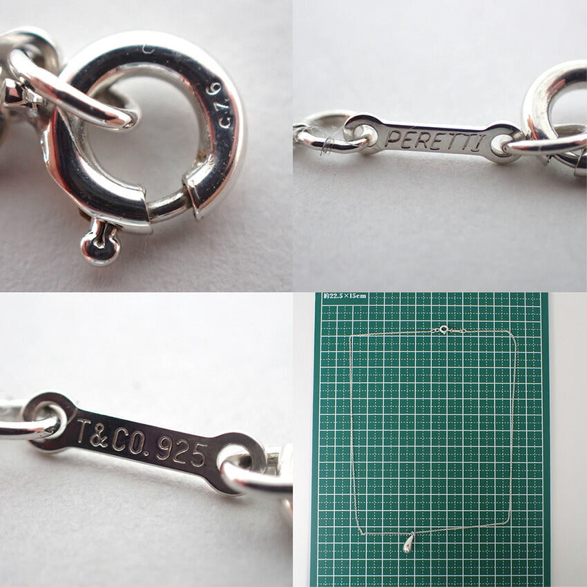 【中古】TIFFANY/ティファニー 925 ティアドロップ ペンダント/ネックレス/j111-87