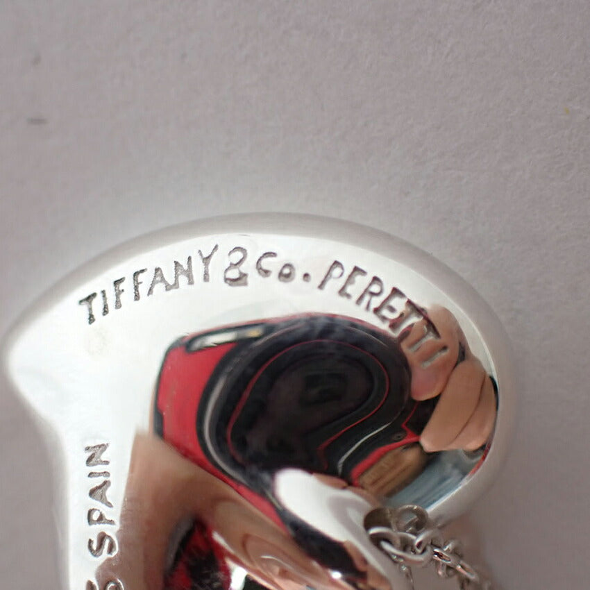 【中古】TIFFANY/ティファニー 925 カーブドハート ペンダント/ネックレス/j111-88