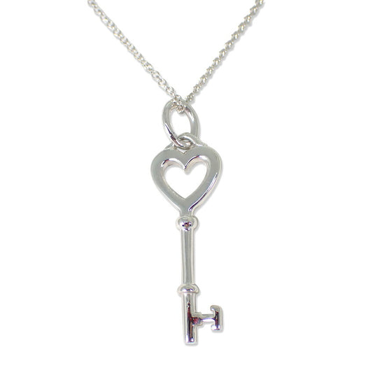 【中古】TIFFANY/ティファニー 925 ハートキー ペンダント/ネックレス/j111-89