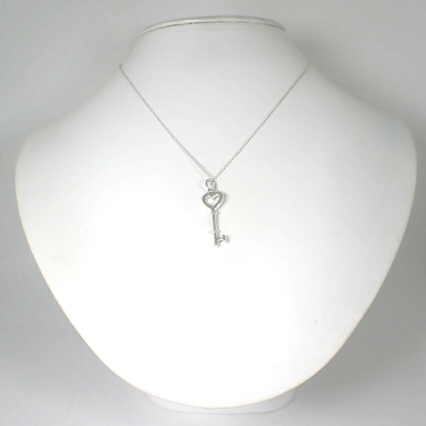 【中古】TIFFANY/ティファニー 925 ハートキー ペンダント/ネックレス/j111-89