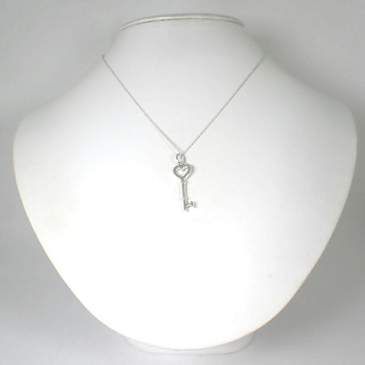 【中古】TIFFANY/ティファニー 925 ハートキー ペンダント/ネックレス/j111-89