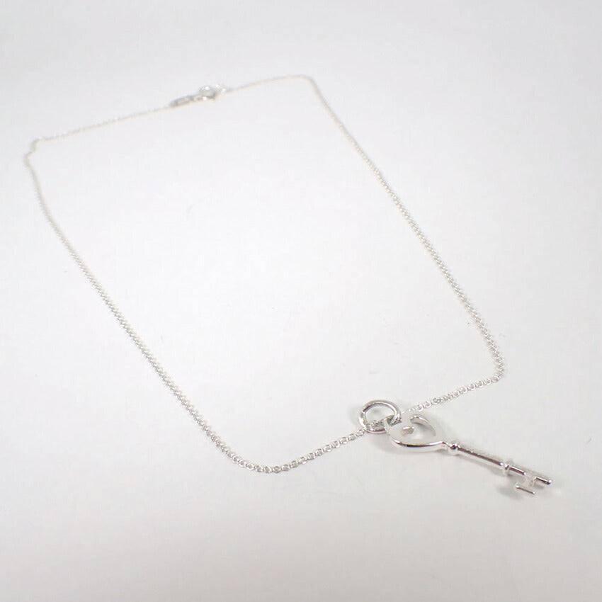 【中古】TIFFANY/ティファニー 925 ハートキー ペンダント/ネックレス/j111-89