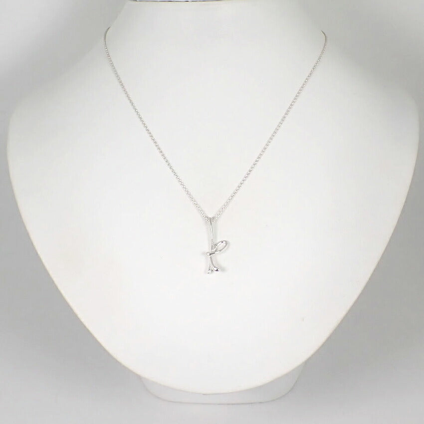 【中古】TIFFANY/ティファニー 925 イニシャル/K ペンダント/ネックレス/j112-2
