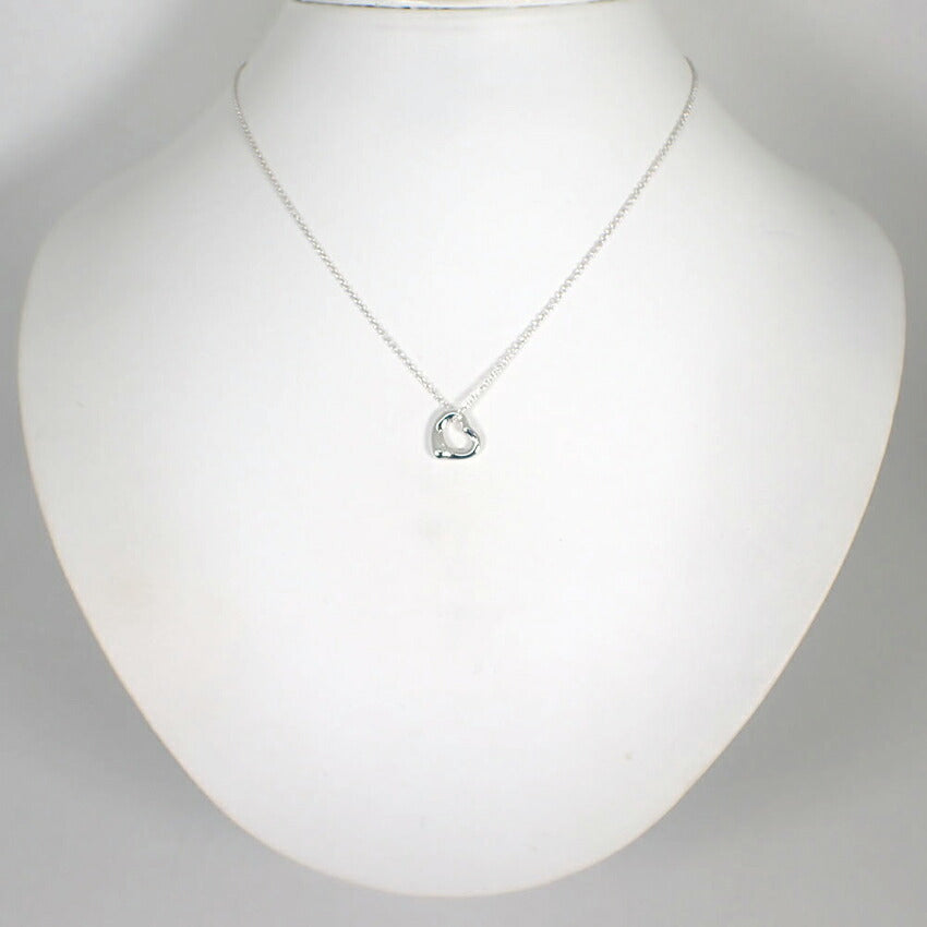 【中古】TIFFANY/ティファニー 925 オープンハート ペンダント/ネックレス/j112-3