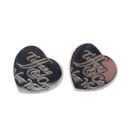 【中古】TIFFANY/ティファニー 925 ノーツ ハート ピアス/j113-10