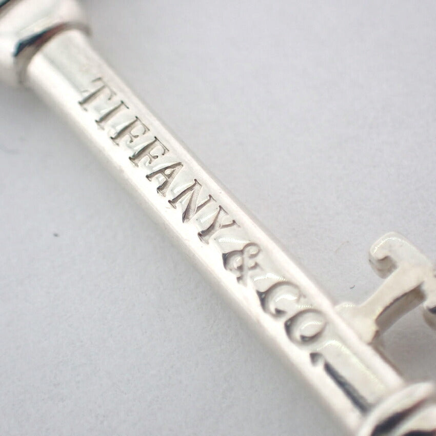 【中古】TIFFANY/ティファニー 925/ブルーエナメル ハートキー ペンダント/ネックレス/j113-12