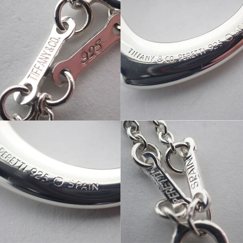 【中古】TIFFANY/ティファニー 925 オープンハート ペンダント/ネックレス/j113-3