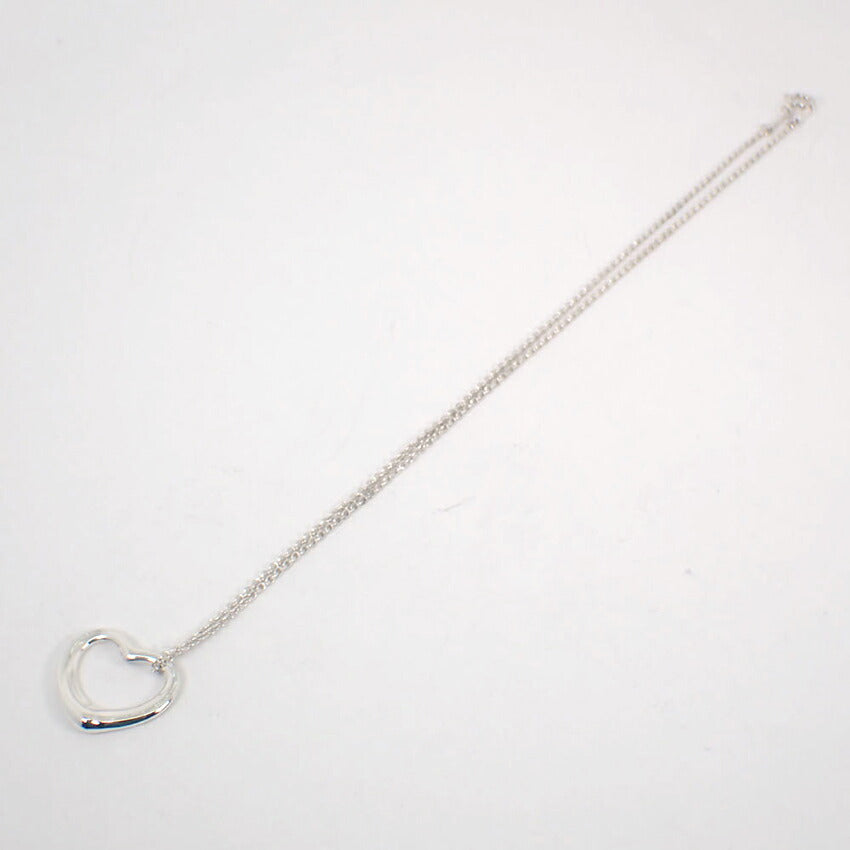 【中古】TIFFANY/ティファニー 925 オープンハート ペンダント/ネックレス/j113-3