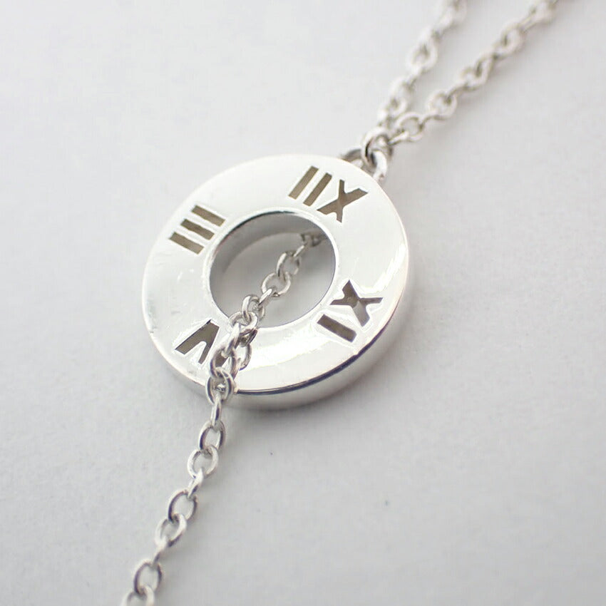 【中古】TIFFANY/ティファニー 925 オープンアトラス サークル ラリエット ペンダント/ネックレス/j113-7