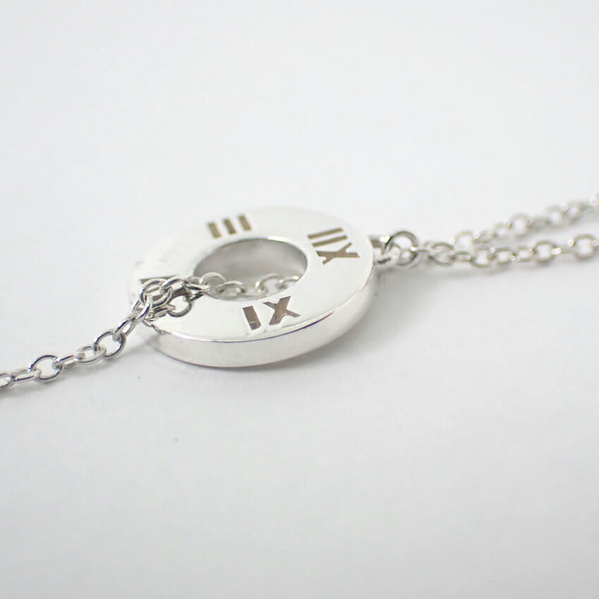 【中古】TIFFANY/ティファニー 925 オープンアトラス サークル ラリエット ペンダント/ネックレス/j113-7