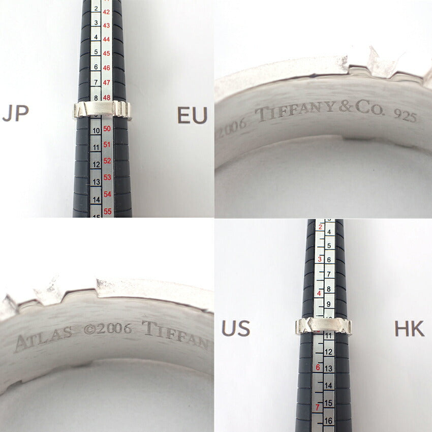 【中古】TIFFANY/ティファニー 925 アトラス リング /9号/j113-8