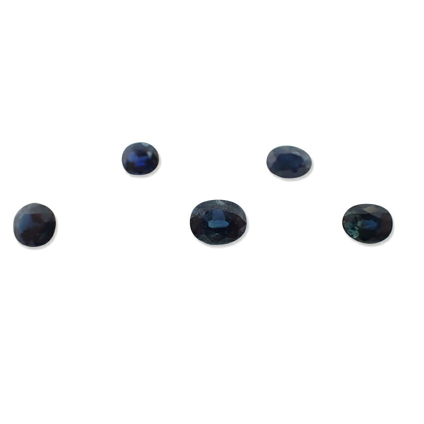 天然サファイア ルース 5PC 合計約3.68ct/j115-74