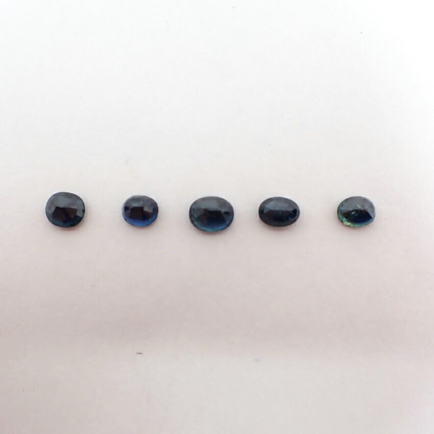 天然サファイア ルース 5PC 合計約3.68ct/j115-74