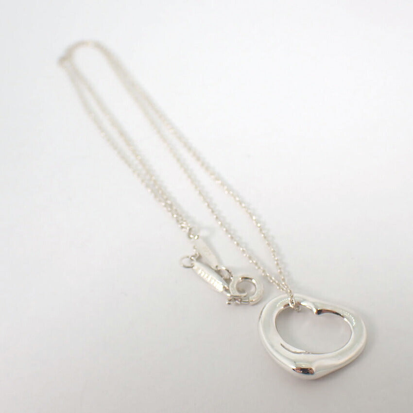 【中古】TIFFANY/ティファニー 925 オープンハート ペンダント/ネックレス/j115-78