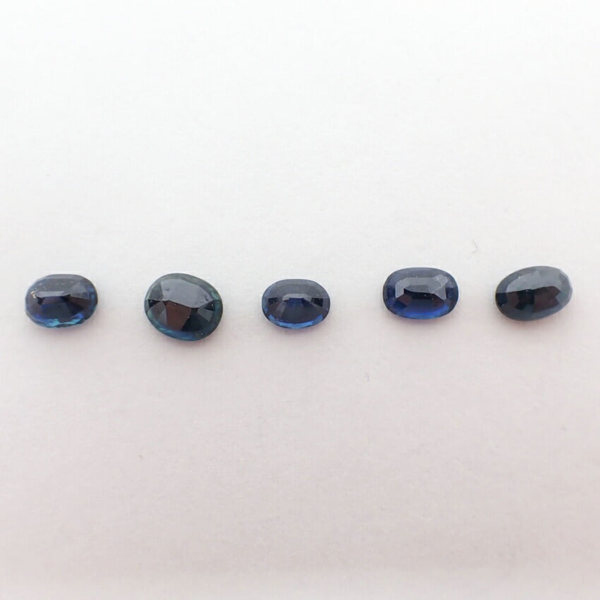 天然サファイア ルース 5PC 合計約3.23ct/j115-81