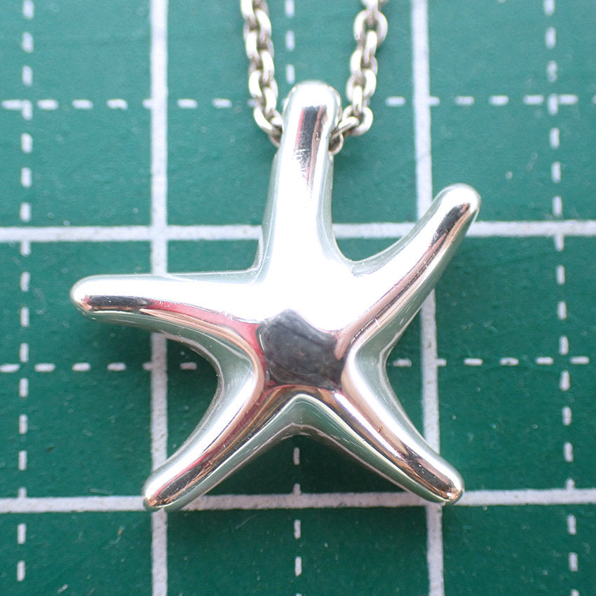【中古】TIFFANY/ティファニー 925 スターフィッシュ ペンダント/ネックレス/j116-1
