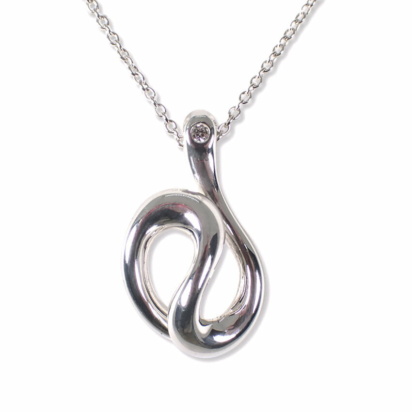 【中古】TIFFANY/ティファニー 925 オープンウェーブ ペンダント/ネックレス/j116-2