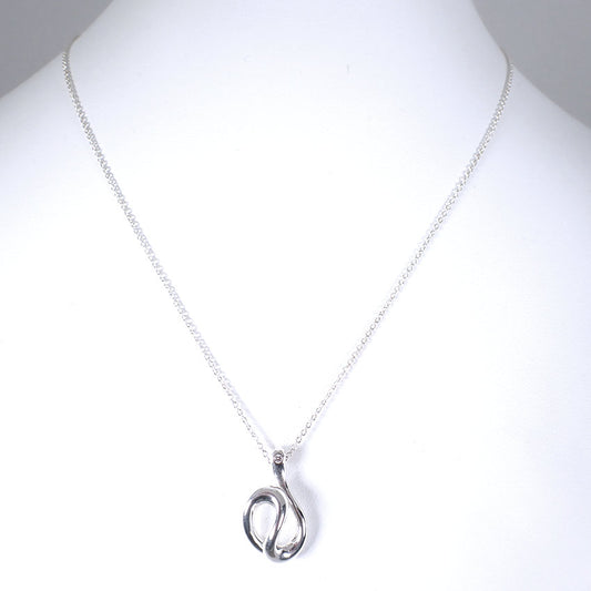 【中古】TIFFANY/ティファニー 925 オープンウェーブ ペンダント/ネックレス/j116-2
