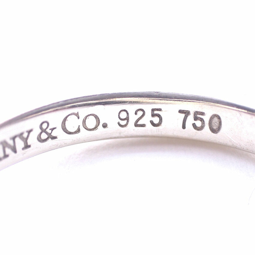 【中古】TIFFANY/ティファニー 925/750 オープンハート リング /9号/j116-7
