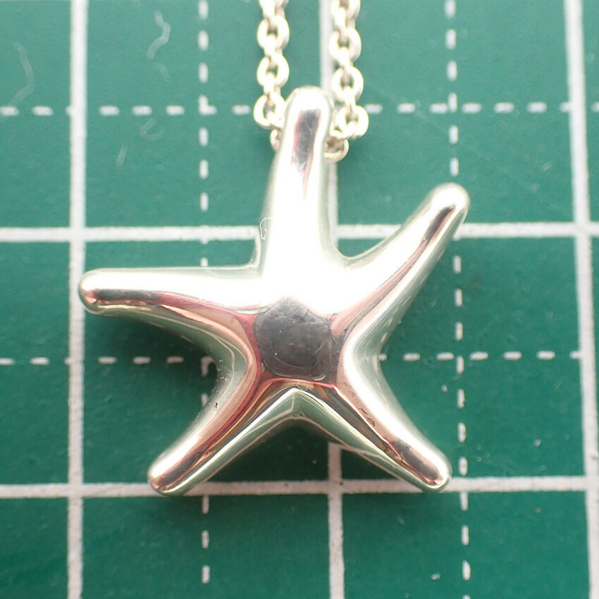 【中古】TIFFANY/ティファニー 925 スターフィッシュ ペンダント/ネックレス/j116-8